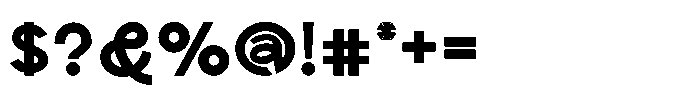 Scramble Bold Font OTHER CHARS