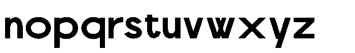 Scramble Bold Font LOWERCASE