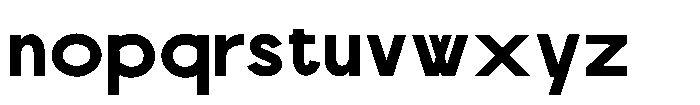 Scramble Extra Bold Font LOWERCASE