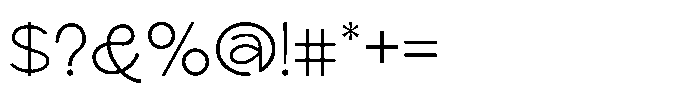 Scramble Extra Light Font OTHER CHARS