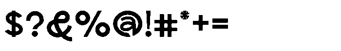 Scramble Medium Font OTHER CHARS