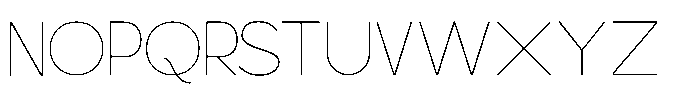 Scramble Thin Font UPPERCASE