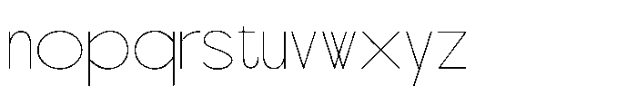 Scramble Thin Font LOWERCASE