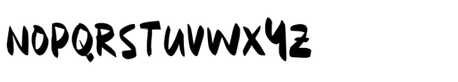 Scrambled Brush Font UPPERCASE