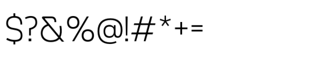 Scrantium Extra Light Font OTHER CHARS