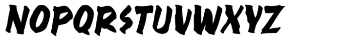 Scratchyo Oblique Font UPPERCASE