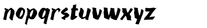 Scratchyo Oblique Font LOWERCASE