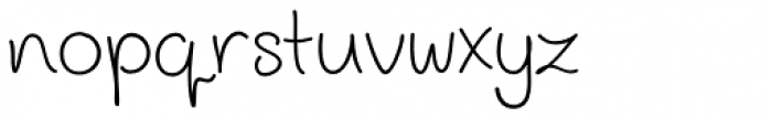 Scrawl Cursive Font LOWERCASE
