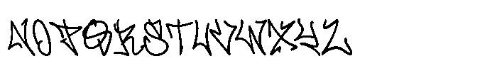 Scrawlcore Font LOWERCASE