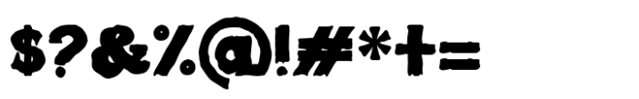Screamous Font OTHER CHARS