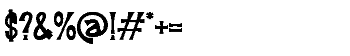 Screamy Font OTHER CHARS