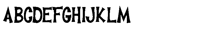Screamy Font UPPERCASE