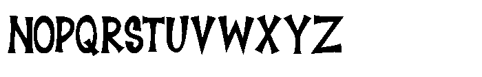 Screamy Font UPPERCASE