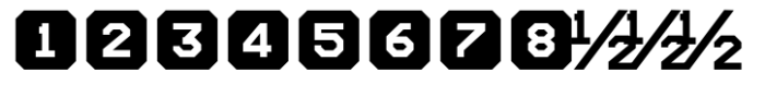 Screener Std Numerals Font UPPERCASE