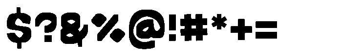 Screo Human Font OTHER CHARS