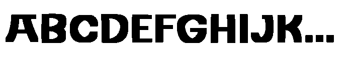 Screo Human Font UPPERCASE