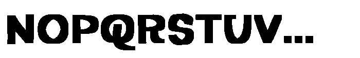 Screo Human Font UPPERCASE