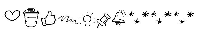 Scribble Chaos Doodles Font LOWERCASE