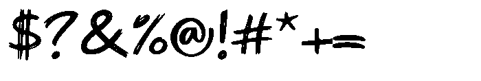 Scribble Chaos Regular Font OTHER CHARS