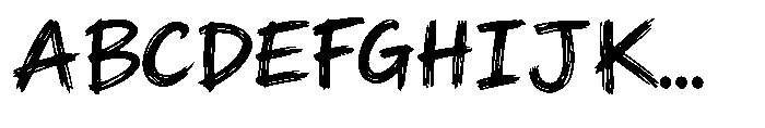 Scribble Chaos Regular Font UPPERCASE