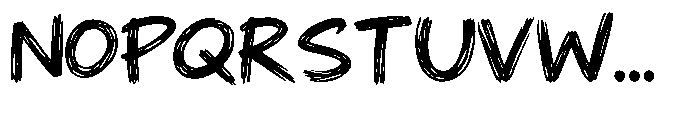 Scribble Chaos Regular Font UPPERCASE