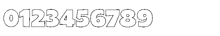 Scribble Chunk Outline Regular Font OTHER CHARS