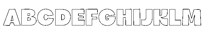 Scribble Chunk Outline Regular FONT