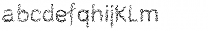 Scribble Knot Regular Font LOWERCASE