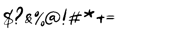 Scribble Mood Thin Font OTHER CHARS