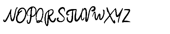 Scribble Mood Thin Font UPPERCASE
