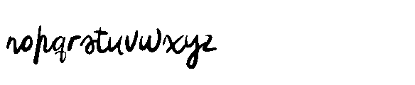 Scribble Mood Thin Font LOWERCASE