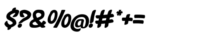 Scribble Pop Slant Font OTHER CHARS