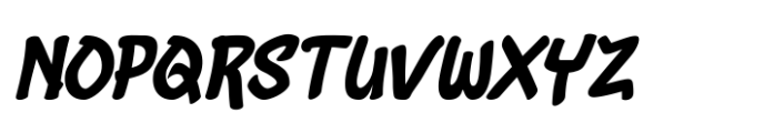 Scribble Pop Slant Font UPPERCASE