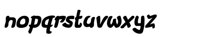 Scribble Pop Slant Font LOWERCASE