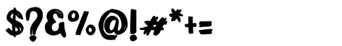Scribble marker Font OTHER CHARS