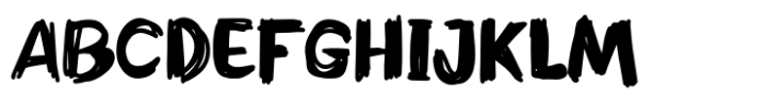 Scribble marker Font UPPERCASE
