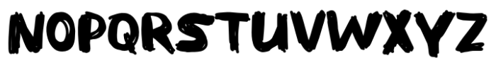 Scribble marker Font UPPERCASE