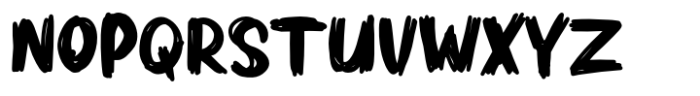 Scribble marker Font LOWERCASE