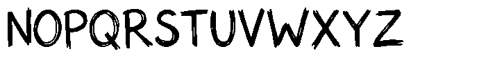 Scribblo Youth Font UPPERCASE
