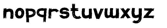 Scribby Words Font LOWERCASE