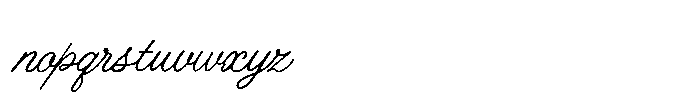 Scribe Tales Regular Font LOWERCASE