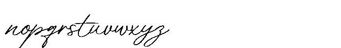 Scribe Tales Style 07 Font LOWERCASE