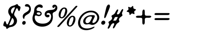 Scrimshaw Italic Font OTHER CHARS