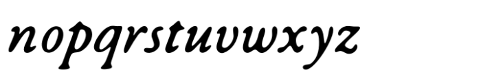 Scrimshaw Italic Font LOWERCASE