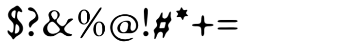 Scrimshaw Regular Font OTHER CHARS