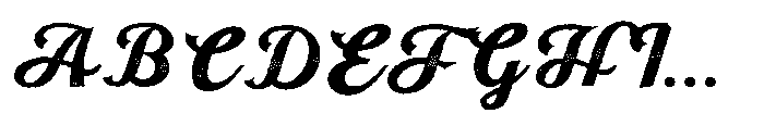 Scriptball Rough Font UPPERCASE