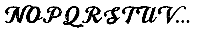 Scriptball Rough Font UPPERCASE