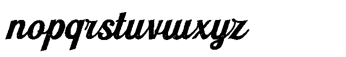 Scriptball Rough Font LOWERCASE