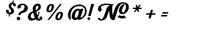Scriptball Font OTHER CHARS