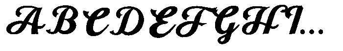 Scriptball Font UPPERCASE